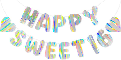 Iridescent Welcome Back We Missed You So Much Banner, Holographic Welcome Back Decorations, Pre-Strung Welcome Home sign for Office Party, Family Gathering, Back to School, Military Homecoming