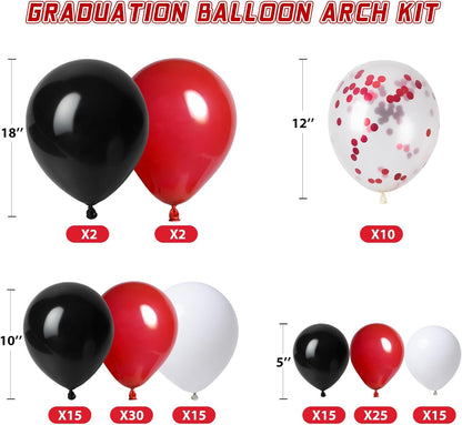 Graduation Decorations 2026 Graduation Party Decorations Set of 4 Boxes with 129pcs Balloons Arch Garland Kit Party Supplies for Any Grades Blue