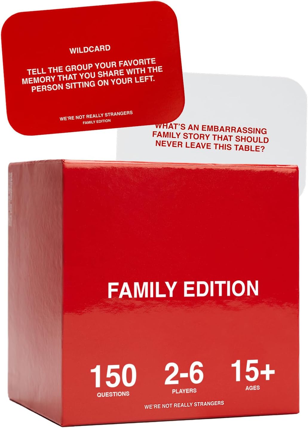 WE'RE NOT REALLY STRANGERS Card Game - 150 Conversation Cards for Adults, Teens, Couples, & Strangers - Icebreaker Questions for Game Night or Date Night, Ages 15+, 2-6 Players