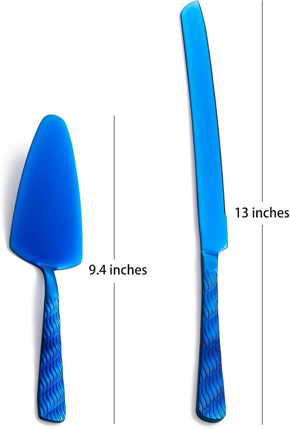 Rainbow Cake Cutting Set, Stainless Steel Cake Knife and Server, Cake Pie Cutter Set for Wedding, Birthday, Party