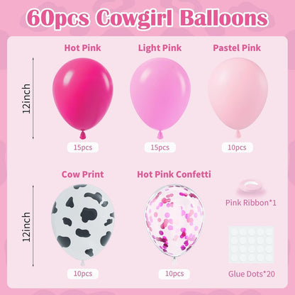Light Pink and White Balloons, 60pcs 12inch Pearl Light Baby Pink Confetti White Balloons for Wedding Bridal Shower Baby Shower Pink Birthday Decorations