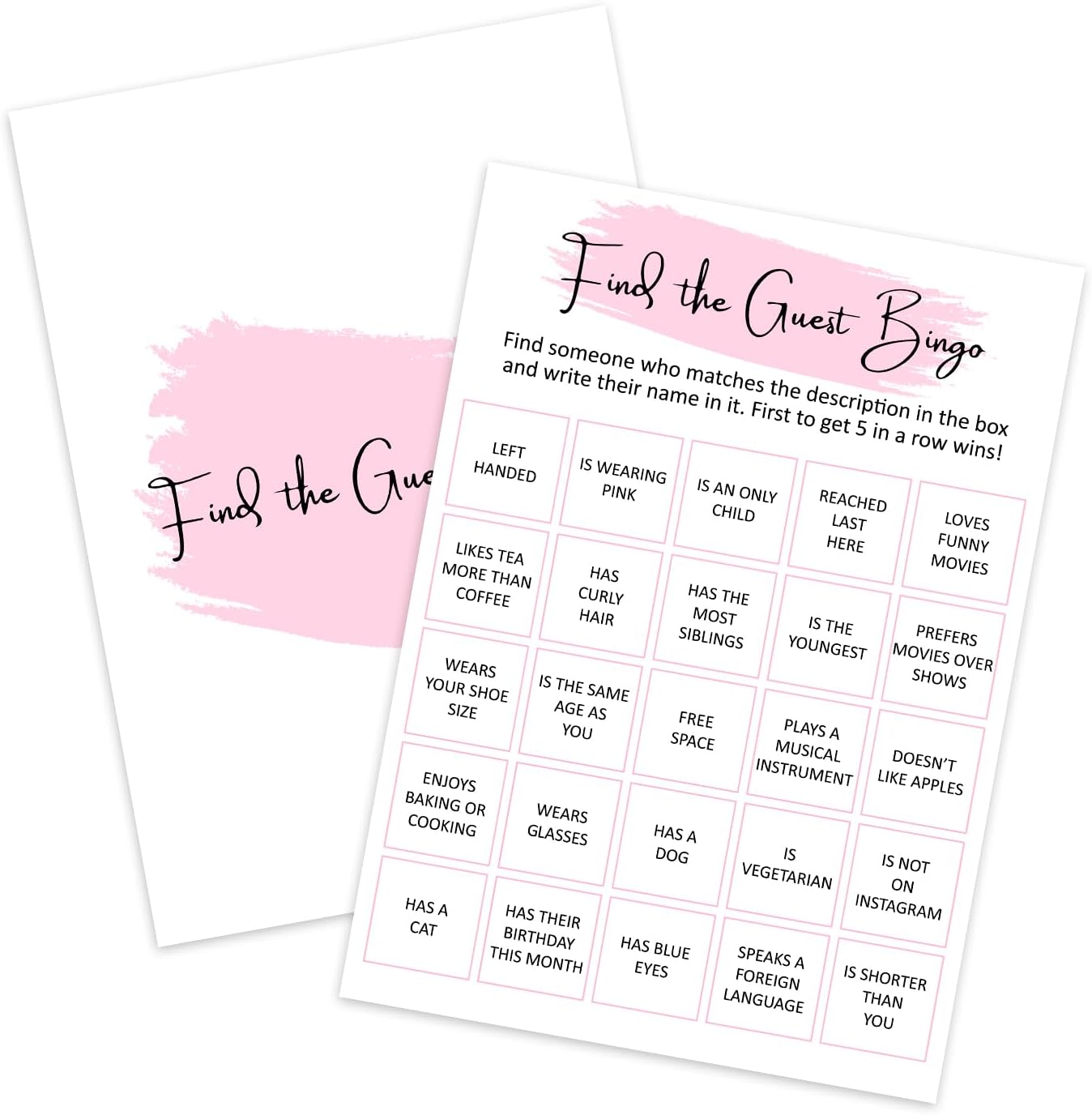 Birthday Party Game - Selfie Scavenger Hunt, Girl Birthday Party Activity Favor, Set of 20 Games Cards, Birthday Supplies, Activity Decorations -B07