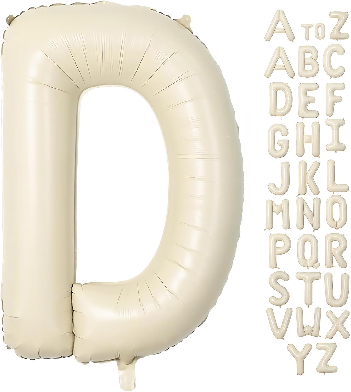 Cream Letter A Balloons,40 Inch Balloons Letter A Mylar Helium Large A Balloon for Birthday Party Anniversary Decorations