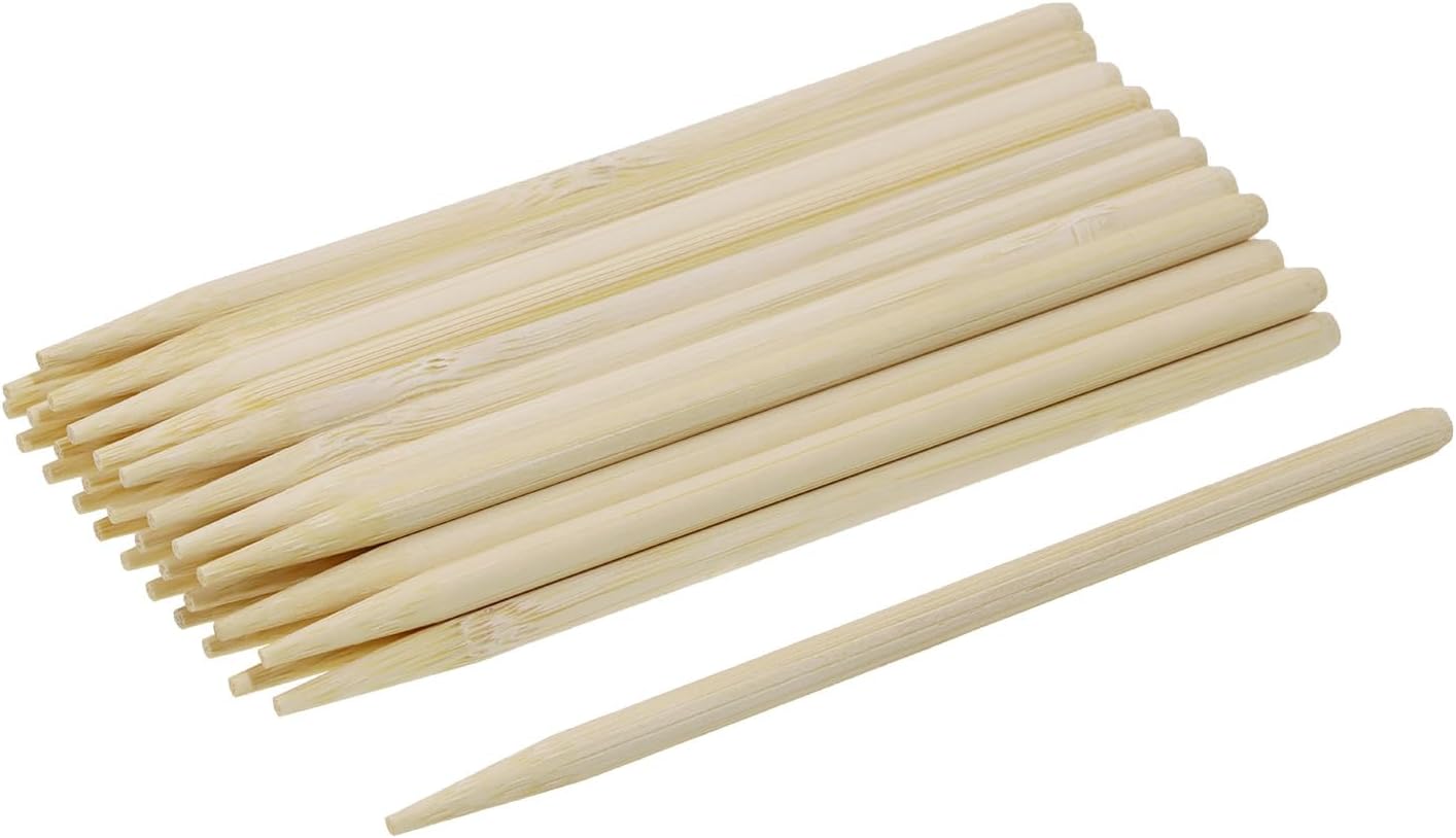 Heavy Duty Bamboo Stylus Sticks Craft Sticks for Scratching Drawing Christmas Thanksgiving Scratch Art Activity Craft Projects, 30PCS (12cm)