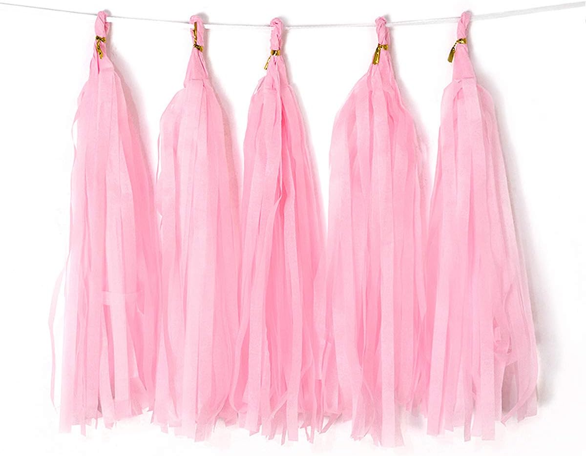 9.8in Blue Tissue Paper Tassel DIY Hanging paper decorations Party Garland Decor for Party Decorations Wedding,Festival,Baby Shower Decoration 20PCS25cm