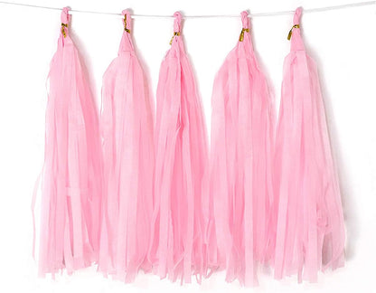 9.8in Blue Tissue Paper Tassel DIY Hanging paper decorations Party Garland Decor for Party Decorations Wedding,Festival,Baby Shower Decoration 20PCS25cm