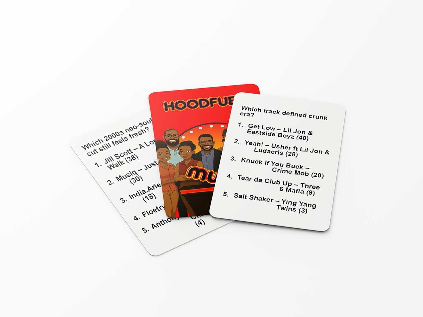 HoodFued : The Ultimate Family Trivia Card Game - A Culture-Centric Game That Brings Friends and Family Together for Fun and Knowledge and More Fun Than The Hood Charades Game for Family or Tabu