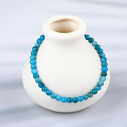 LPBeads Handmade Natural Gemstone Stretch Elastic Bracelet Healing Crystal Round Stone Beads Jewelry Gifts for Women Men