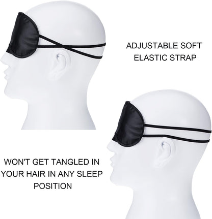 30 Pieces Blindfold Eye Cover Sleep Mask for Games Party Sleeping Travel with Nose Pad and Adjustable Strap (Multicolored)