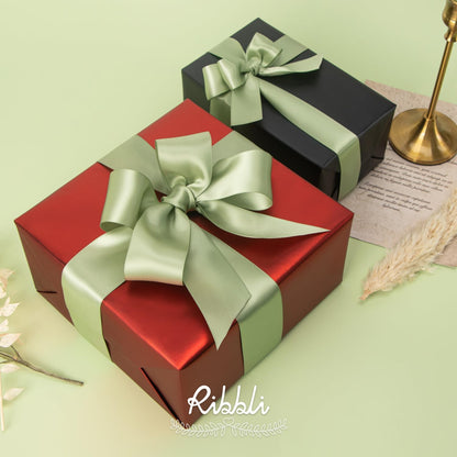 Ribbli Double Faced White Satin Ribbon,3/8” x Continuous 25 Yards,Fabric Ribbon use for Bows Bouquet,Gift Wrapping,Floral Arrangement