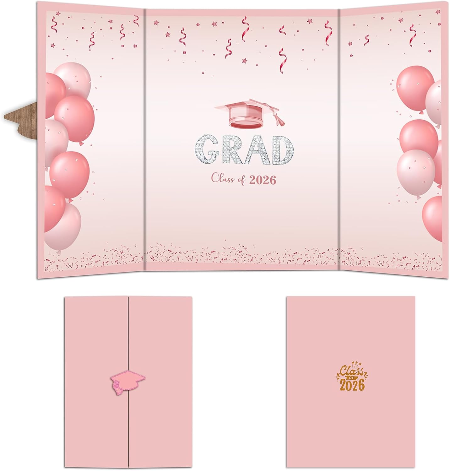 DYIRBIIY 18"X12" Graduation Signature Board - Class of 2026 - Grad Guest Book Alternative for College & High School Students, Congrats Graduate Gift, Party Favors & Decors(Blue) - A10