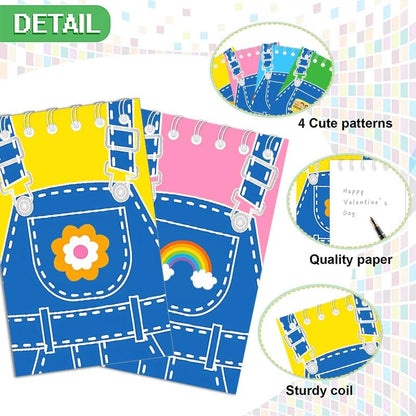 24pcs Hero Theme Mini Notebooks Party Supplies Favors Goodie Bag Stuffers Journal Pocket Notebook Supplies for City HeroTheme Birthday Party 8 Styles