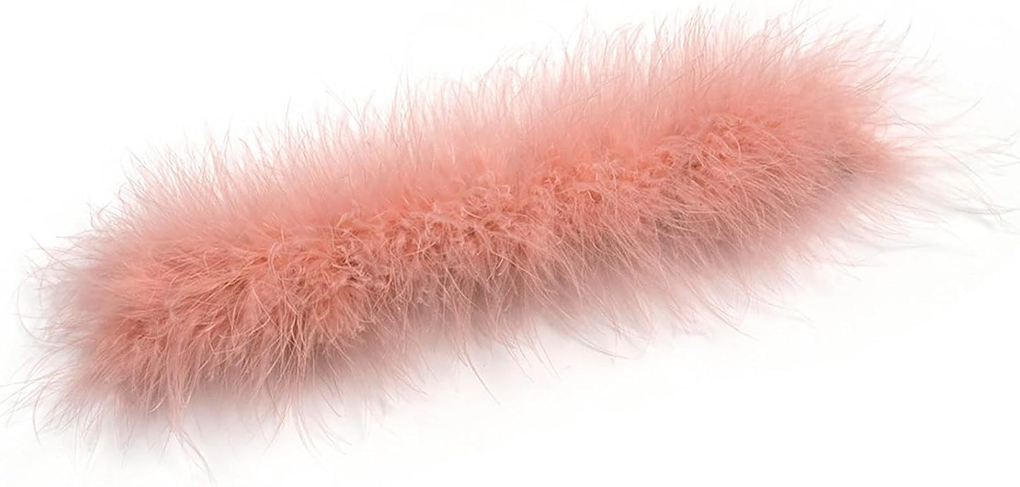 2Pcs Feather Wristbands, 9.65inch Soft Feather Wrist Slap Bracelet Cuffs, Snap Ring, Circle Slap Wrist Decoration Cuffs for Party Decoration