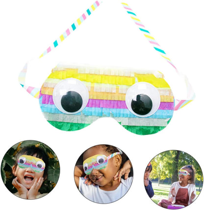 BESPORTBLE 2Pcs Paper Pinata Eye Masks for Birthday Party Game Supplies Fun Cosplay Accessories Lightweight for Celebrations and Photo Props