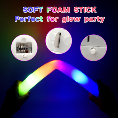 48 Foam Glow Sticks for Party Pack: Wedding Essentials Parties Supplies Bulk - 3Modes Colorful Flashing Led Light Up Dark Stick - Dance Floor Props for Birthday Carnival Raves Concert (48 PK / SET)