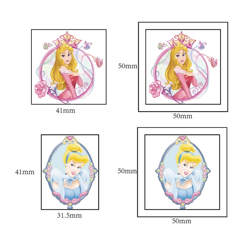 20 Sheets Disney Princess Temporary Tattoos for Kids, Birthday Party Favors, Cute Cartoon Decoration Sticker Gifts for Girl Boys Home Activity Class Prizes Carnival Christmas Rewards