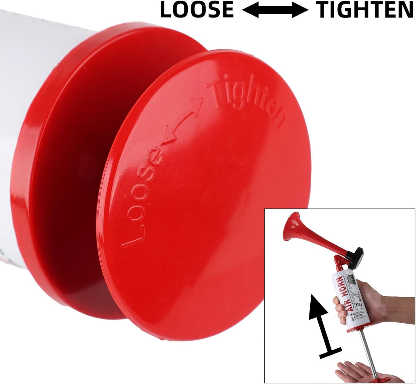 Air Horn for Boat Graduation Party Sports Events Beer Horns Dog Air Horn Self Defense Portable Air Pump Horn(ABS large handheld horn)