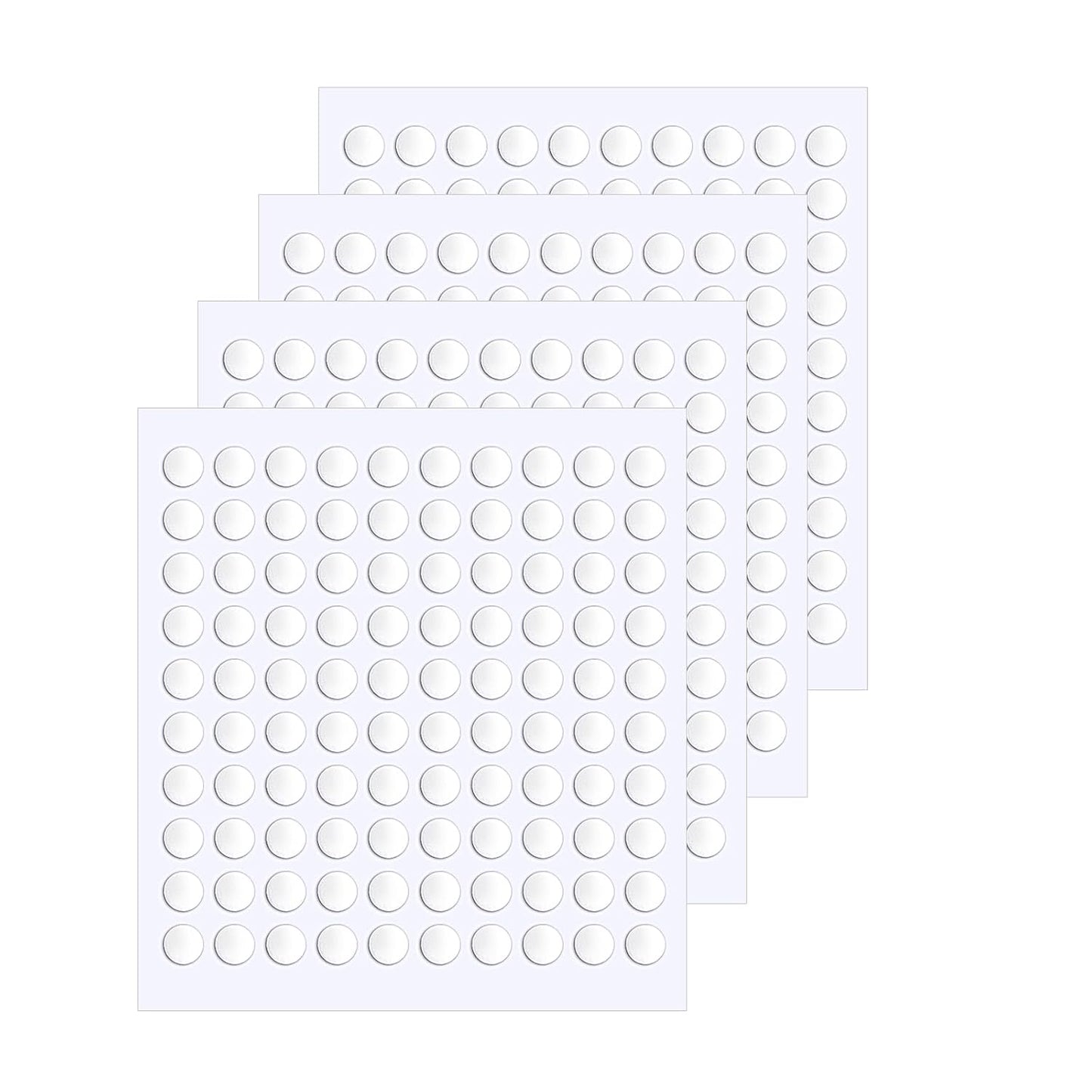 JANYUN 140 Pieces Adhesive Dots,Removable Round Putty Clear Tack No Trace Small Tape Stickers for Wall Hanging Festival Poster Office Party Decoration Picture Crafts