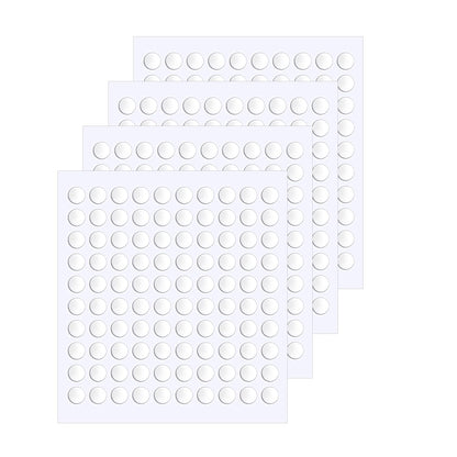 JANYUN 140 Pieces Adhesive Dots,Removable Round Putty Clear Tack No Trace Small Tape Stickers for Wall Hanging Festival Poster Office Party Decoration Picture Crafts