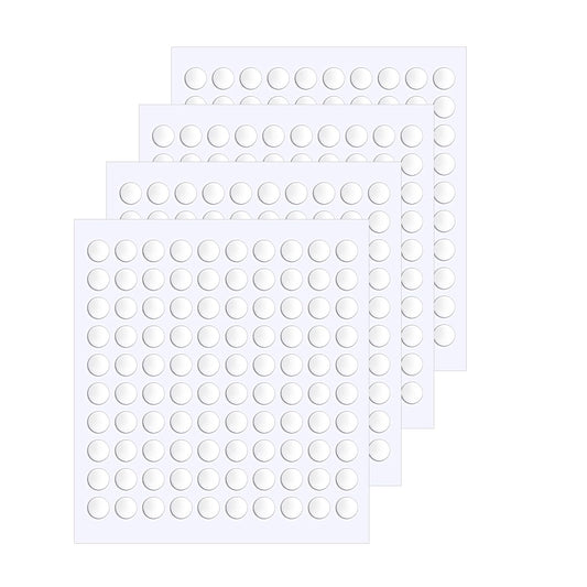 JANYUN 140 Pieces Adhesive Dots,Removable Round Putty Clear Tack No Trace Small Tape Stickers for Wall Hanging Festival Poster Office Party Decoration Picture Crafts