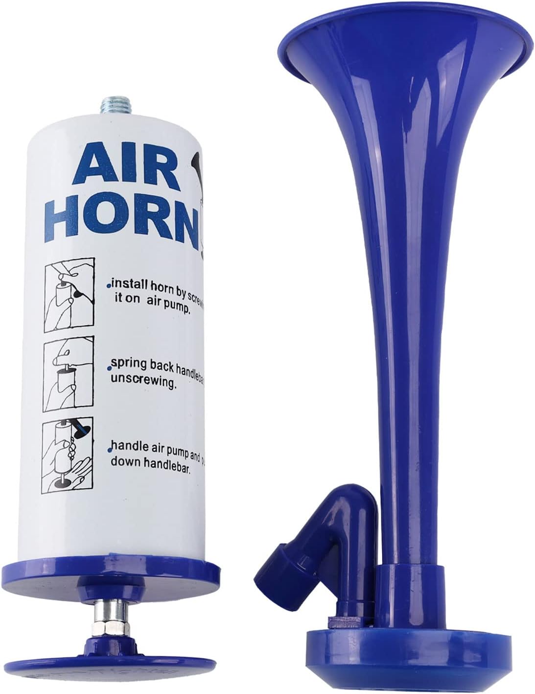 Air Horn for Boat Graduation Party Sports Events Beer Horns Dog Air Horn Self Defense Portable Air Pump Horn(ABS large handheld horn)