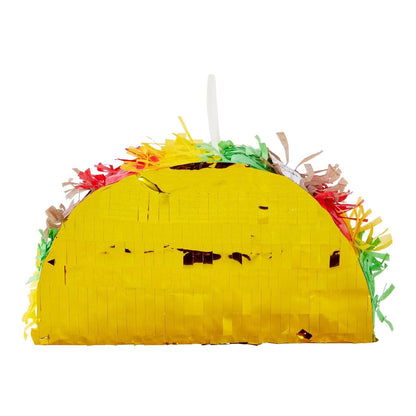 BLUE PANDA 3 Pack Mini Taco Pinatas - 6.25 x 2 x 3.6 in - Taco Decorations & Mini Pinata Favor