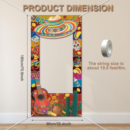 WADORN Airplane Shaped Photo Prop Selfie Frame Party Banner, 6.7x2.9 Ft Large Aircraft Themed Photo Backdrop Plane Themed Background Banner Hanging Supplies for Aviation Airplane Party Supplies