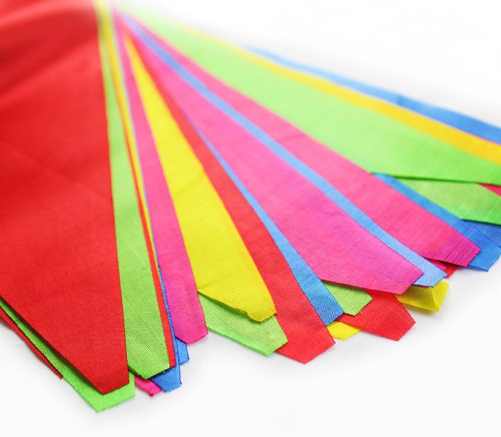 250pcs Multicolor Pennant Flags,LOOBJOYGAME 263Ft Nylon Fabric Decorations Grand Opening Banner Rope