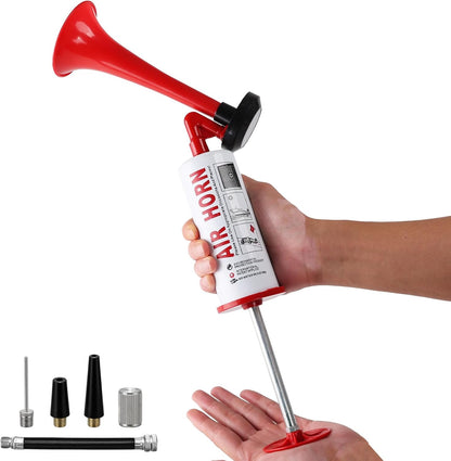 Air Horn for Boat Graduation Party Sports Events Beer Horns Dog Air Horn Self Defense Portable Air Pump Horn(ABS large handheld horn)