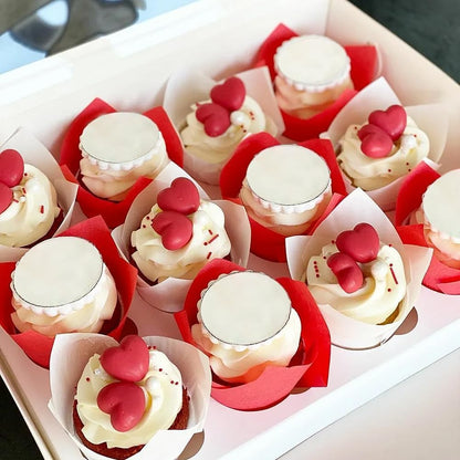 150 Pieces Tulip Cupcake Muffin Liners Paper Baking Cups Greaseproof Cupcake Wrappers for Birthday Wedding Party Baby Showers Catering Restaurants(Pink)