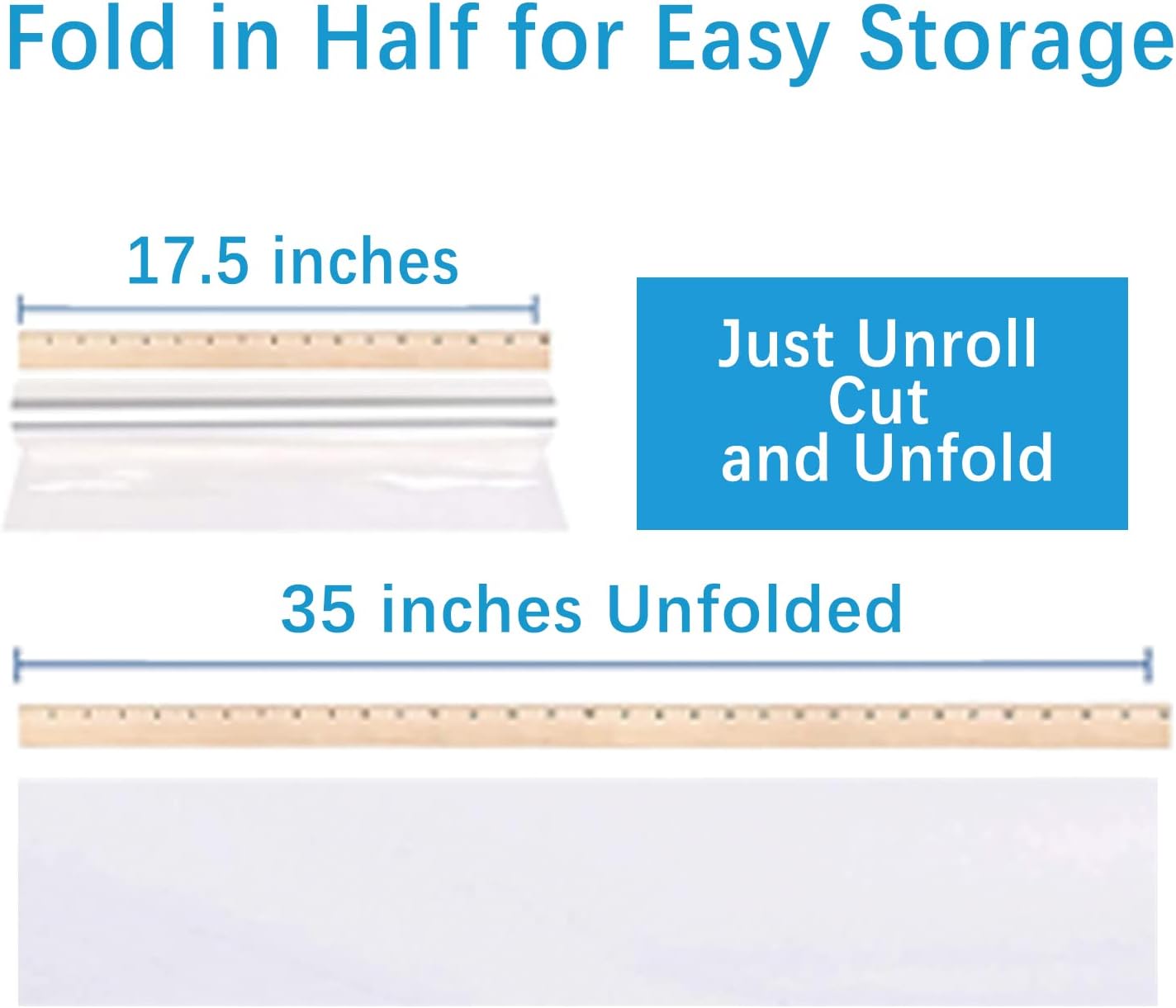 JOYIT 100 ft Clear Cellophane Wrap Roll (31.5 in x 100 ft) - 3 Mil Thicken Cellophane Roll,Cellophane Bags Large,Wrapping Paper for Flower Gift Baskets Wrap (31.5" fold into 16")
