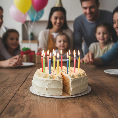 72-Count Birthday Candles Multicolored Spiral, Birthday Candles for Cake, Cupcake Candles, Party Celebration