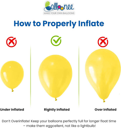 22L Helium Tank for Balloons at Home, Disposable Balloon Helium Tank Kit, Inflates Up to 100 Latex Balloons, Portable Balloon Pump for Birthday, Wedding & Party Decorations