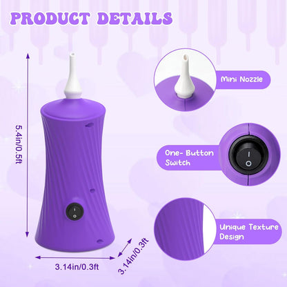 206 Balloon Pump Electric Air Pump for Long Balloon Inflator Blower for Foil Twisty Animal Balloons for Birthday Party Celebration Balloons Decorations
