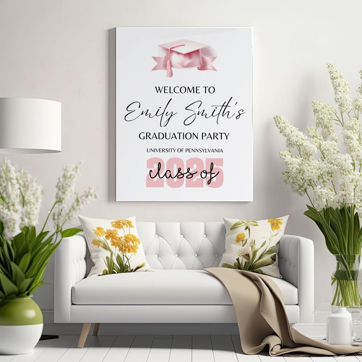 Graduation Party Welcome Sign, Photo Graduation Poster, Graduation Decorations, Grad Party Sign, Grad Welcome Sign, Graduation gift for best friend, Graduation gift for daughter, sister, brother - 1