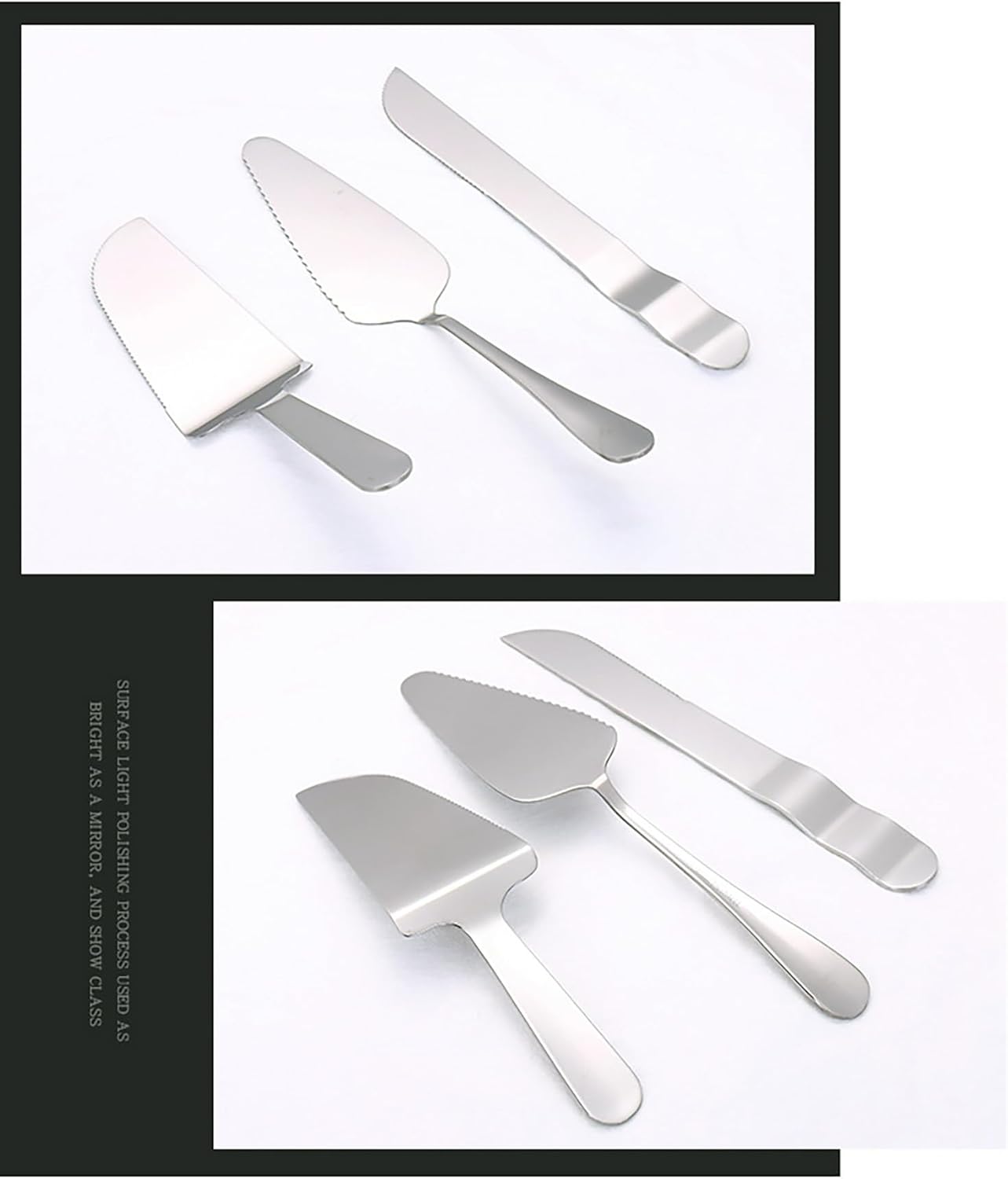 Cake Knife and Server Set Wedding Stainless Steel Cake Cutting Set For Wedding Include Cake Cutter And Cake Perfect For Wedding, Birthday, Parties and Events