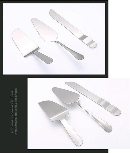 Cake Knife and Server Set Wedding Stainless Steel Cake Cutting Set For Wedding Include Cake Cutter And Cake Perfect For Wedding, Birthday, Parties and Events