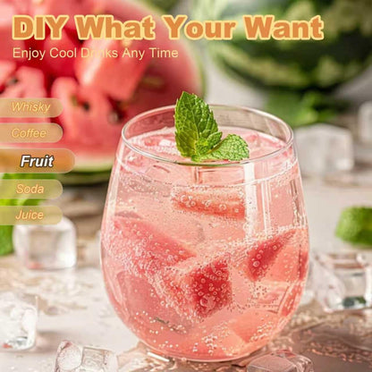 Compact Ice Cube Tray with Lid and Bin, Mini Press-Type Ice Cube Maker for Freezer, Space-Saving Small Ice Bucket with Tongs for RV, Office, Mini Ice Cube Trays & Water Bottles, BPA-Free (Green)