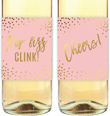 Andaz Press Blush Pink and Metallic Gold Confetti Polka Dots Bachelorette Party Bridal Shower Collection, Scavenger Hunt Game Cards, 20-Pack