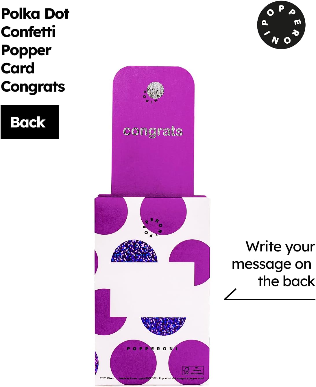 Confetti Popper Birthday Card Pop Up Surprise Greeting Cards Funny Congratulations Gift Idea for Party