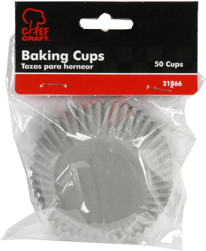Chef Craft Classic Cupcake Liners, 50 count, Bright Red