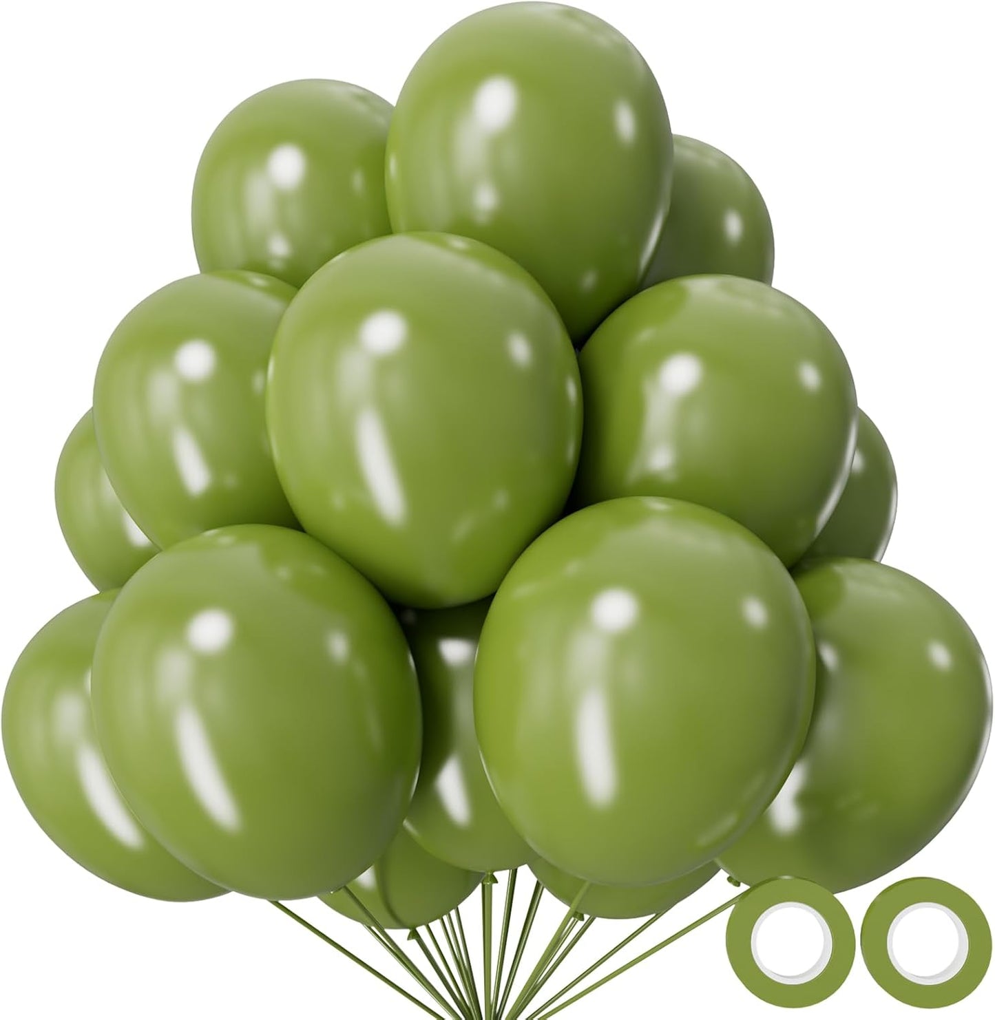 110pcs Black Balloon 12 inch, Black Latex Balloons for Birthday Party Baby Shower Wedding(with 2 Ribbons). - Colors A