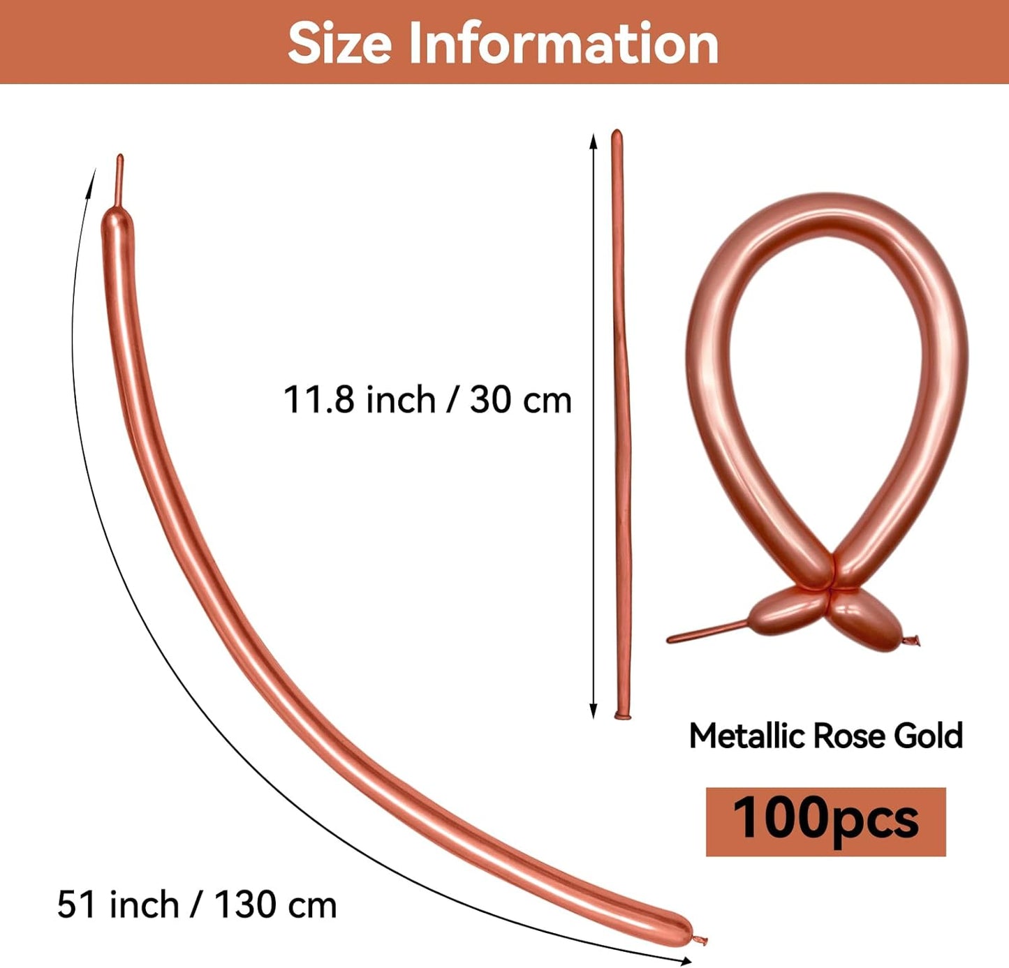 260 Balloons Clear, Thickening Long Balloons for Tying Arch, Twisting Latex Animals Magic Modeling Skinny Birthday Balloon for Kid‘s Party Wedding Decoartion Supply 100pcs