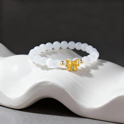 Long tiantian Moonstone Bracelet Glow in the Dark Bracelets Moonstone Jewelry for Women Crystal Bracelet Glow in the Dark Jewelry for Women Trendy Gifts for Christmas