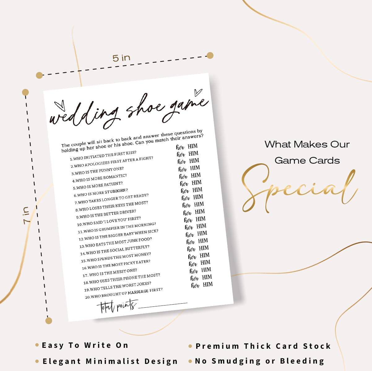 Bridal Shower Bingo, What Will The Bride to Be Receive, 25Pcs Bridal Bingo Game Cards, Engagement Party Games for Guests, Minimalist White Wedding Party Supplies - A18