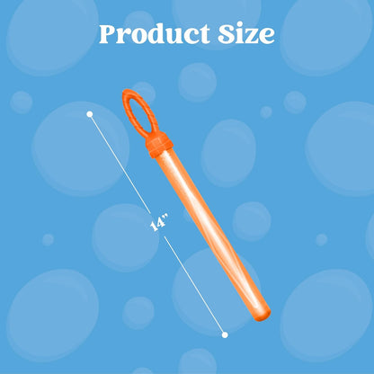 JOYIN 24 Pack 14.6’’ Big Bubble Wands Bulk (2 Dozen) for Summer Toy, Outdoor/Indoor Activity Use, Easter, Bubbles Party Favors Supplies for Kids