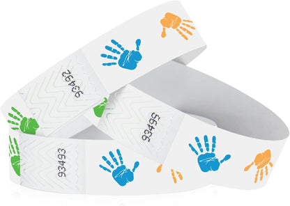 500 WristCo Swimming Pool Tyvek Wristbands for Events – Security Cuts & Tamper-Proof Design to Prevent Reuse – Premium-Grade Bracelets for Hospital & Medical ID, Party & VIP Identification