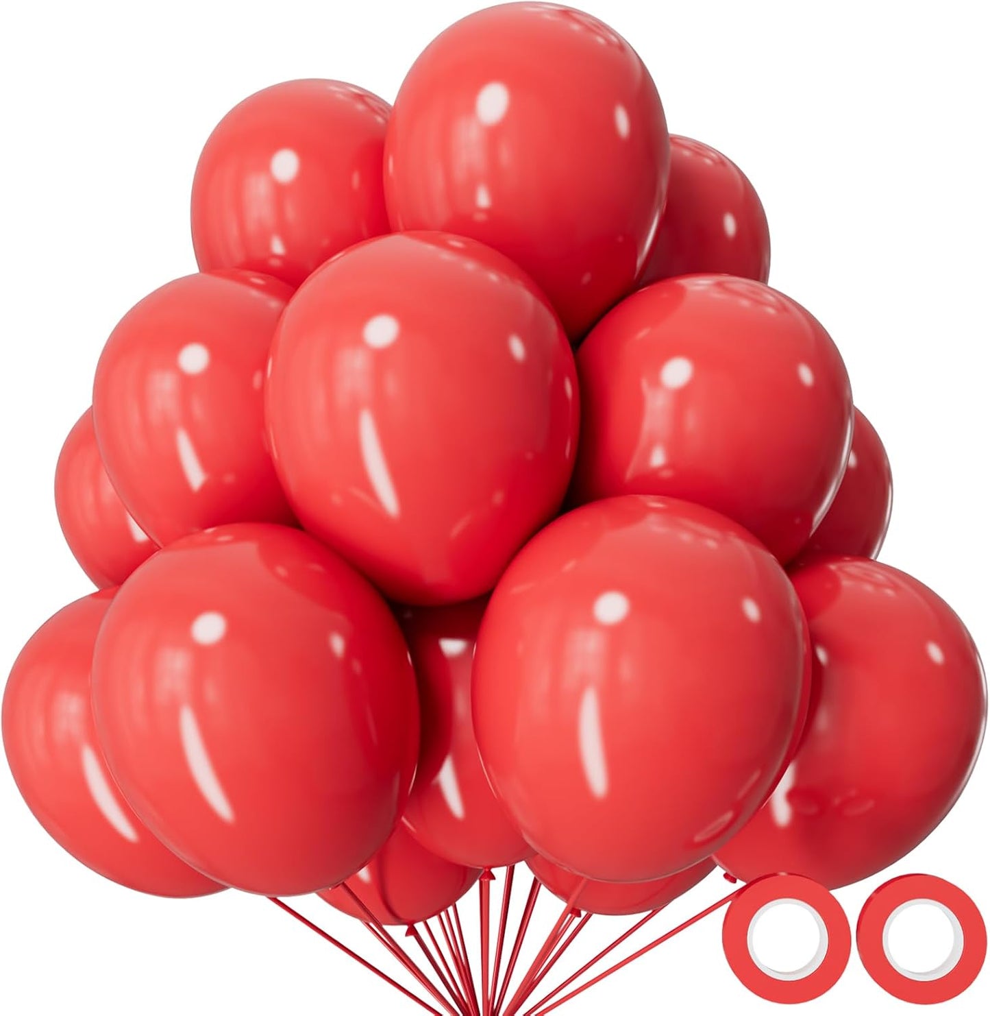 110pcs Black Balloon 12 inch, Black Latex Balloons for Birthday Party Baby Shower Wedding(with 2 Ribbons). - Colors B