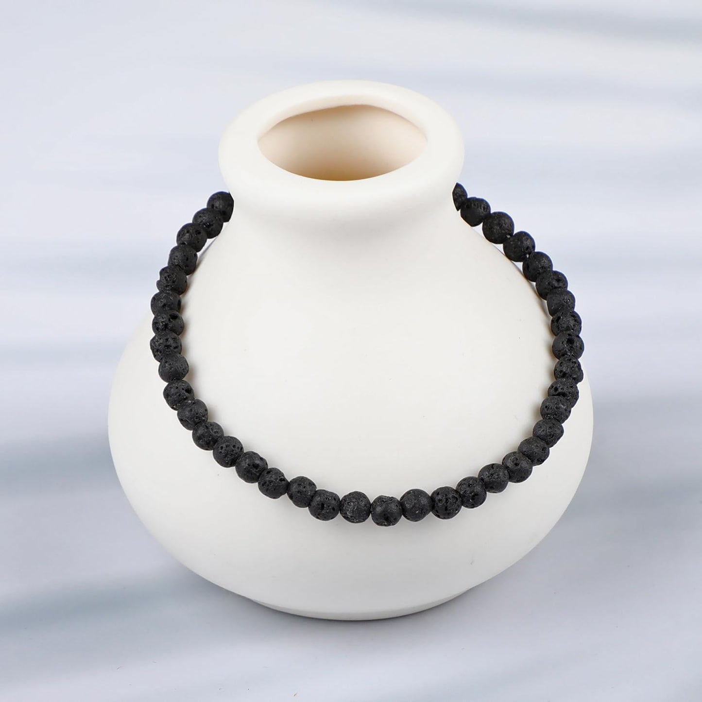 LPBeads Handmade Natural Gemstone Stretch Elastic Bracelet Healing Crystal Round Stone Beads Jewelry Gifts for Women Men