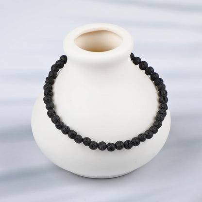 LPBeads Handmade Natural Gemstone Stretch Elastic Bracelet Healing Crystal Round Stone Beads Jewelry Gifts for Women Men